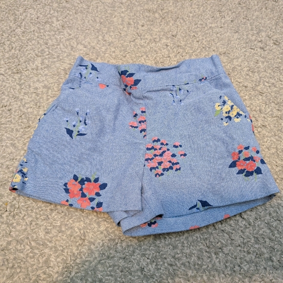 Janie and Jack Other - 3 For $18 Janie and Jack Blue Floral High Waist Shorts
